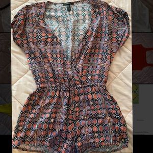 forever21 size M multicolored romper